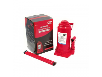 Домкрат гидравлический 32 т бутылочный, в коробке, красный