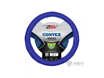 Оплeтка на руль "PSV" CONVEX (Синий) L