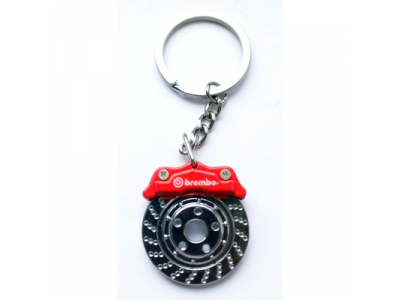 Брелок Тормозной диск с суппортом красный