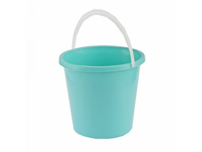 Ведро пластмассовое круглое 10л, бирюзовое//ТМ Elfe /Россия