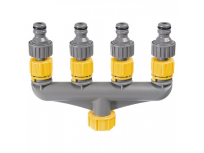 Разветвитель четырёхканальный (пластиковый) // PALISAD LUXE