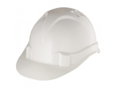 Каска защитная из ударопрочной пластмассы, белая// СИБРТЕХ/Россия