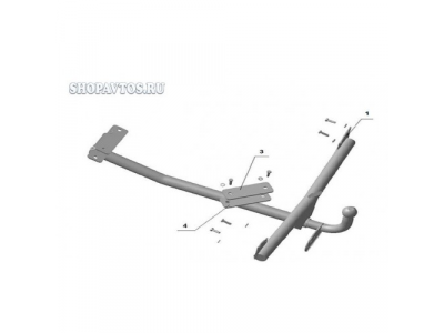 Фаркоп на Audi 80 B-3 седан 1986-1991гг.