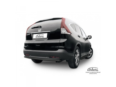 Защита заднего бампера Arbori d57 радиусная черная HONDA CR-V 2012-
