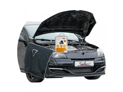 Накидка защитная на бампер и крылья 100х72см, цвет серый AIRLINE