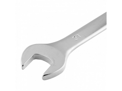 Ключ комбинированный, 21 мм, CrV, матовый хром Stels