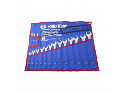 Набор комбинированных ключей, 1/4"-1&1/4", 16 предметов KING TONY