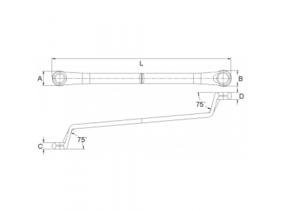 Ключ накидной 10x12мм