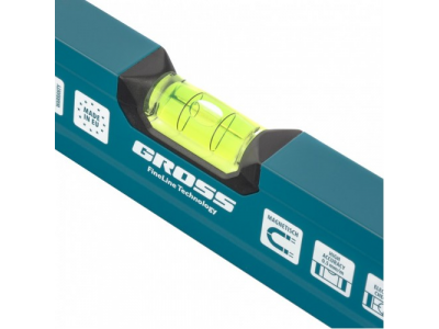 Уровень алюминиевый, 800 мм, магнит, 2 глазка, Magnetisch Gross