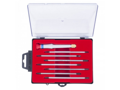 Набор прецизионная отвертка с насадками, 8 предметов, KING TONY