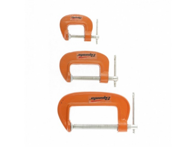 Набор: струбцины G-образные, 3 шт., 25-50-75 мм// SPARTA