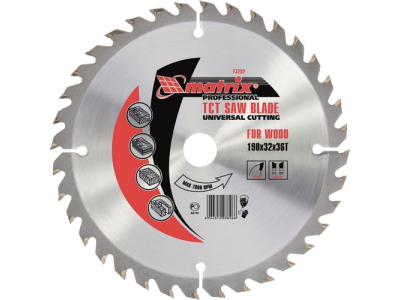 Пильный диск по дереву, 250 х 32мм, 80 зубьев MATRIX Professional