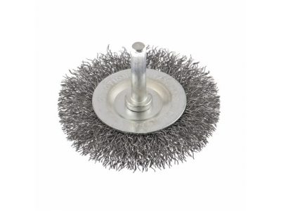 Щетка для дрели, 60 мм, плоская со шпилькой, витая проволока СИБРТЕХ