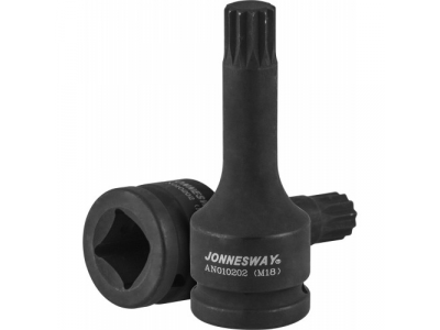 Насадка ударная 3/4''DR М18х105 мм. для ступичных гаек а/м VAG, AN010202 JONNESWAY