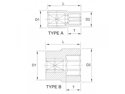 Головка торцевая 1/2" 12гр. 5/8"