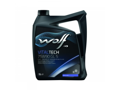 Трансмиссионное масло WOLF VITALTECH 75W90 GL 5 5L