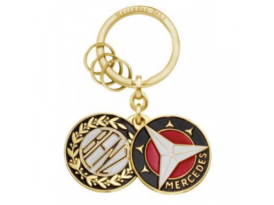 Брелок Mercedes-Benz Key Ring, Sindelfingen, Gold, Brass, артикул B66041523