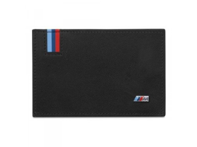 Кожаная визитница BMW M Business Card Holder, артикул 80212410936