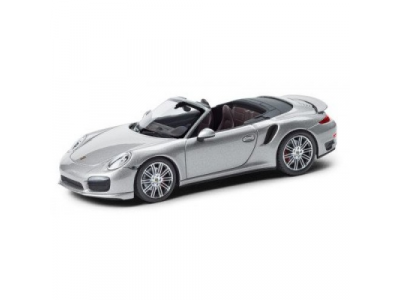 Модель автомобиля Porsche 911 Turbo Convertible, Silver