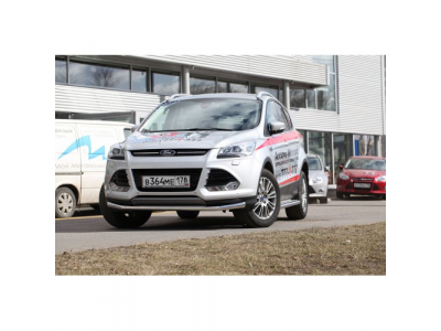 Защита переднего бампера труба d60 Premium высокая,Ford Kuga 2013-, FKUG.48.1724