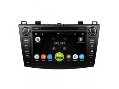 Штатная магнитола CarDroid RD-2404D для Mazda 3, 2009 DSP